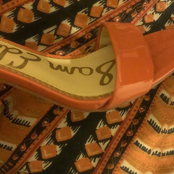 SAM EDELMAN Coral Ginger Spice Chunky heel with ankle strap - Picture 7 of 9